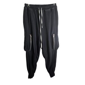 Unknown World Black Cargo Jogger Sweatpants Unisex Size Medium